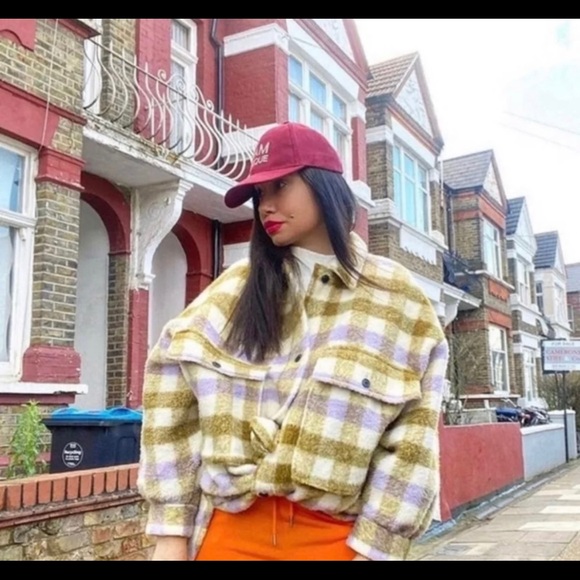 Zara Plaid Wool Blend Flannel Jacket - Picture 5 of 10